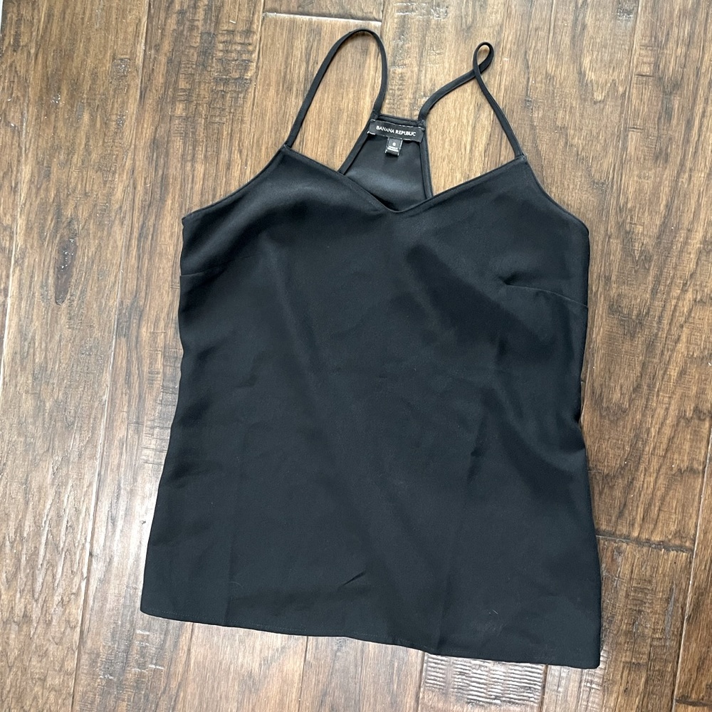 Black camisole tank Banana Republic